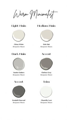 the different shades of gray paint