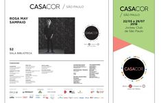 the flyer for casacor's concert with an image of a man in black and