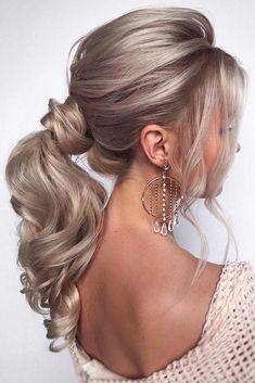 Wedding Hairstyles 2023, Hairstyles Brides, Blonde Ponytail, Trendy Wedding Hairstyles, Long Blonde