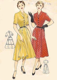 Tea Dress Pattern, Economy Design, Retro Lifestyle, Fashion Timeline, Sewing Vintage