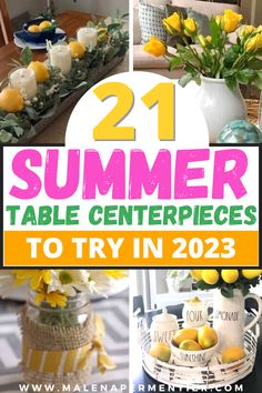 summer table centerpieces to try in 2013