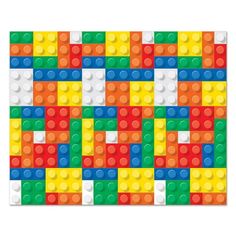 an image of colorful lego blocks in the shape of a wallpaper or floor mat