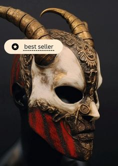 🔥 Introducing our Unique Demon Mask! 🔥 Are you tired of searching endlessly for the perfect mask to elevate your party look? Look no further! Our one-of-a-kind demon mask is here to captivate your imagination and set you apart from the crowd. 👹 Attention: Our demon mask demands attention with its striking design and intricate details, ensuring all eyes are on you as you make a grand entrance at any event. Are you feeling frustrated because you can't seem to find the right mask that matches yo Red Masquerade, Masquerade Carnival, Demon Mask, Christmas Mask, Carnival Mask, Masks Crafts, Inner Demons, Costume Masks, Feeling Frustrated