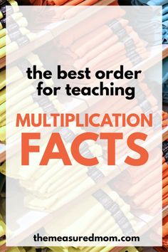 the best order for teaching with text overlay that reads, the best order for teaching multiling fact