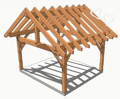 an image of a wooden structure that is being built