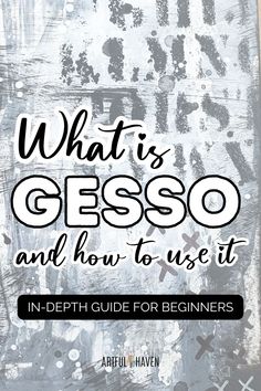 gesso guide for beginners Using Gesso On Canvas, How To Make Gesso For Canvas, What Is Gesso Used For, How To Use Gesso On Canvas, Homemade Gesso Recipes, How To Use Gesso, How To Make Gesso At Home, How To Make Gesso, Diy Gesso Recipe