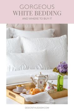 One of the easiest ways to refresh your home is with new bed linen. Here are some ideas for white bedding and other luxury bedding options.
​Luxury white bedding
​Best white bed linen
​High-end white bedding sets
​Luxury bed linen ideas
​White bedding for a luxurious bedroom