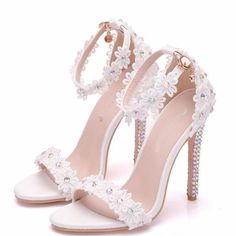 High Heels Classy, Summer Office, White Wedding Shoes