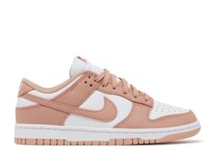 These dunks are white and a rosey pink. Nike Dunk Low Rose Whisper, Dunk Low Rose, Mint Sneakers, Nike Models, Sneaker Games, Classic Sneakers, Nike Dunk Low, Sneaker Collection, Stylish Sneakers