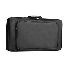 a black briefcase on a white background