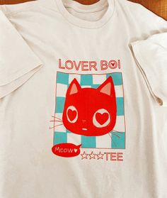 Lover Boi Tee · Libby Frame Illustration · Online Store Powered by Storenvy Outfit Ideas Tshirt, Libby Frame, Tshirt Design Ideas, Shirt Outfit Ideas, Tee Shirt Outfit, Frame Illustration, Graphic Shirt Design, Shirt Illustration, Retro Graphic Tees