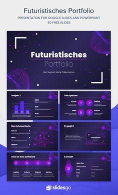 the powerpoint presentation is displayed in purple and blue tones, with an abstract background