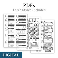 three styles included in the digital design manual