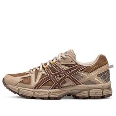 (WMNS) ASICS Gel-Kahana 8 Running Shoes 'Brown' 1012B645-200 Beige Running Shoes With Round Toe And Laces, Sporty Brown Running Shoes For Walking, Brown Trail Running Shoes With Rubber Sole For Outdoor, Brown Running Shoes With Vibram Sole For Outdoor, Breathable Brown Trail Running Shoes With Round Toe, Brown Breathable Trail Running Shoes With Round Toe, Brown Breathable Running Shoes For Sports, Sporty Brown Breathable Walking Shoes, Brown Sneakers For Outdoor Activities