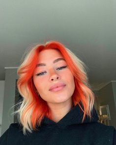 Cheveux Oranges, Front Pieces, Mekap Mata, Hair Color Streaks, Hair Colours