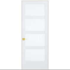 EVELIN(TM) DIY Designer Door Kits make it easy to buy and install beautiful, designer-curated interior doors yourself. The EVELIN(TM) 4-Lite Translucent Door is a statement piece, for sure, ideal for more modern home designs. Maintain flow from one space to another, without sacrificing privacy. JELD-WEN 30-in x 80-in Solid Core Frosted Glass Right Hand Smooth Primed Mdf Flat Jamb Single Prehung Interior Door in White | LOWOLJW240000151 Curated Interior, Modern Home Designs, Interior Door Hardware, Prehung Interior Doors, Storm Door, Solid Core, Door Kits, Interior Doors, Interior Door