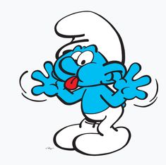 an image of the smurfs cartoon character