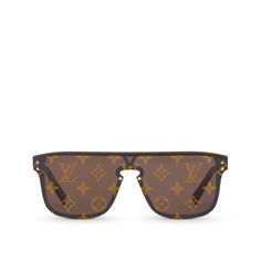 LOUIS VUITTON® - Lv Waimea Sunglasses - Brown Plastic Man, Sunglasses Square, Louis Vuitton Sunglasses, Fashion Eye Glasses, Sunglasses Brown, Monogram Pattern, Lv Monogram, Louis Vuitton Official, Luxury Sunglasses