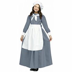 INCLUDES GOWN, APRON, CAP 300 Costume, Thanksgiving Play, Beauty And The Beast Costumes, Colonial Costume, Pilgrim Costume, Thanksgiving Costume, Addams Family 2019, American Costume, Thanks Giving Day