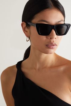 Black Cat-eye acetate sunglasses | CELINE EYEWEAR | NET-A-PORTER Celine Glasses, Celine Eyewear, Boho Style Inspiration, Sunglasses Celine, Sunglasses Outfit, Chic Sunglasses, Celine Sunglasses, Prada Eyewear, Black Cat Eyes