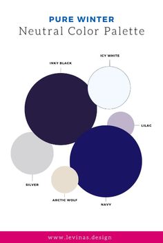 the color scheme for neutral and black is shown in blue, white, and grey