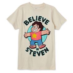 Let your him explore with his friend Steven from Adventure Time when he slips into this comfortable little and big boy's graphic t-shirt. It's made from soft cotton-jersey with a crew neckline and short sleeves.Closure Type: Pullover HeadFit: Regular FitNeckline: Crew NeckSleeve Length: Short SleeveFiber Content: 60% Cotton, 40% PolyesterFabric Description: JerseyCare: Tumble Dry, Machine WashCountry of Origin: Imported Tops Graphic, Big Boys, Shirts & Tops, Adventure Time, Kids Boys, Shirts Tops, Graphic T Shirt, Graphic Tshirt, T-shirt