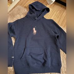 Great Condition Never Worn Blue Hoodie With Embroidered Logo For Winter, Ralph Lauren Tops, Ralph Lauren Blue, Polo Ralph, Polo Ralph Lauren, Ralph Lauren, Color Blue, Womens Tops, Sweatshirts Hoodie