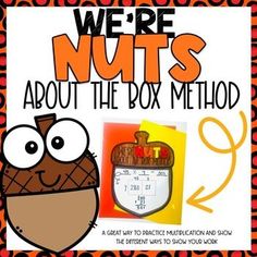 we're nuts about the box method for students to practice addition and subtraction