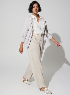 Ruched Sleeve Blazer, Linen Drawstring Pants, Business Casual Summer, Trendy Plus Size Fashion, Yellow Pants, Collared Shirt Dress, Linen Blend Pants, Hi Low Dresses, Wide Leg Linen Pants