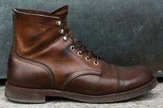 Fade-of-the-Day-Red-Wing-8111-Iron-Ranger-Side Red Wing Boots Iron Ranger, Red Wing 8111, Red Wings Boots, Iron Ranger Boots, Groomsmen Shoes, Red Wing Iron Ranger, American Pastoral