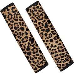 pair of leopard print door handles for the front and back of a car or truck