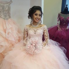 long-sleeves-ballgowns Princess Quinceanera Dress With Ruffles For Sweet 16, Princess Quinceanera Dress With Ruffles, Princess Style Quinceanera Dress With Ruffles For Sweet 16, Quinceanera Ball Gown For Prom Season, Princess Quinceanera Ball Gown With Ruffles, Princess Style Ruffled Quinceanera Dress, Fitted Tulle Quinceanera Dress With Ruffles, Sweet 16 Tulle Ball Gown With Ruffles, Ball Gown Princess Dress For Debutante Ball