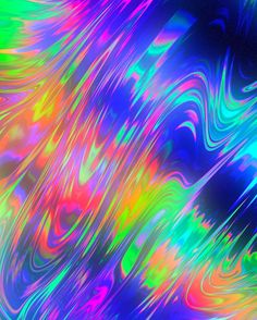 an abstract background with multicolored lines and swirls in blue, green, pink, orange, yellow