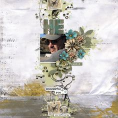 a collage with flowers and photos on it's side, including the words life