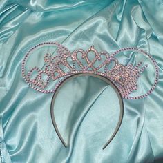 Never Worn 3d Rhinestone Bride Ears Ordered From Etsy But Got Here To Late Disney Ears Bride, Bride Groom Disney Ears, Bride Mickey Ears, Wedding Mickey Ears, Minnie Mouse Bride Ears, Corpse Bride, Disney Ears, Mickey Ears, Women Accessories