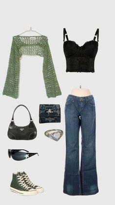 Outfit Ideas Grunge Summer, Taurus Aesthetic Outfit, Simple Date Outfits, 2000s Fashion Outfits