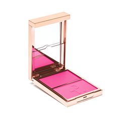 Major Headlines - Double-Take Creme & Powder Blush Duo – Patrick Ta Powder Blush, Cream Blush, Pressed Powder, Foundation Brush, Double Take, Bold Color, Iron Oxide, Charlotte Tilbury