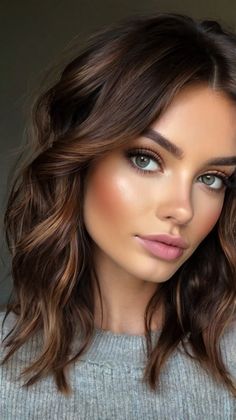 Dark Fall Hair Colors for Brunettes Long with a Braided Crown 🎉 Winter Hair Color Straight, Fall Hair Colors All Over Color, True Brunette Hair Color, Professional Low Ponytail, Dark Hair Color For Fair Skin, Brunette Hair With Hazel Eyes, Fall Hair For Pale Skin Green Eyes, Fall Hair 2024 Brunette, Rich Fall Hair Color