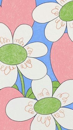 a drawing of flowers with words written on them