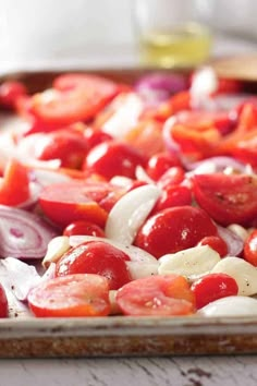 the vegetables are being cooked in the pan