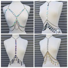 Handmade Body Chain For Festivals, Metal Body Jewelry With Chain Strap For Festivals, Festival Body Jewelry With Metal Chain Strap, Armlet Designs, Gothic Body Jewelry With Chain For Festivals, Beaded Harness, Gothic Chain Body Jewelry For Festivals