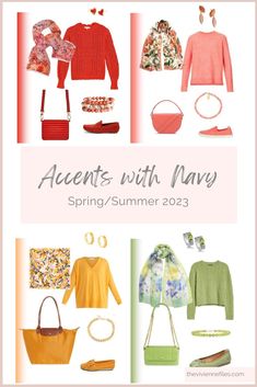 Five Accent Colors with Navy - The Vivienne Files Gamine Style, Cute Skirt Outfits, Capsule Outfits