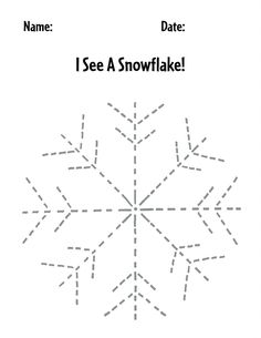 a snowflake with the words i see a snowflake