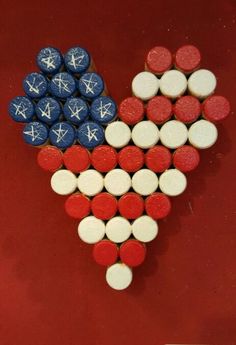 Patriotic Wine Cork Crafts, Fall Cork Crafts, Crafts With Wine Corks, Cork Creations, Wine Crafts