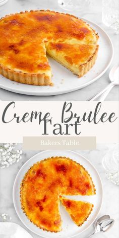 Taking the humble vanilla tart and giving it a fun, but oh-so fancy and delicious twist. Say, “hello!” to your new favorite dessert…Crème Brûlée Tart! It’s the ultimate dessert that is sure to be a crowd-pleaser. Think, rich vanilla custard made with real vanilla beans to create a luscious and delicate flavor, incased in a buttery and sweet shortbread cookie-style crust. Though, the goodness doesn’t stop there! After refrigerating, this tart is dusted with sweet sugar and brûléed until golden. It’s seriously like a giant crème brûlée, but made even BETTER with the addition of the sweet crust! Crack the brûléed top, then serve with a dollop of Chantilly Cream and fresh berries to create a stunning dessert that is just as delicious as it looks! So. GOOD. Caramel Custard Recipe, Vanilla Tart, Creme Brulee Desserts, Creme Brulee Cheesecake, Brulee Recipe, Creme Brulee Recipe, Creme Brûlée, Dessert Bar Recipe, Vanilla Beans