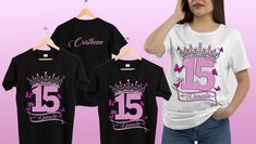 Enjoy free shipping to the US when you spend more than $35 on this item. Mis15, Shirt 100% airlume combed and ringspun cotton, DTG QUALITY I don't accept returns, exchanges, or cancellations. But please contact me if you have any problems with your order. Quinceanera Shirts, Sweet 16 Shirts, Lilac Design, Lavender Shirt, Surprise Dance, Message T Shirts, Black Love Couples, Dance Shirts, Shirts Ideas