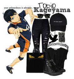 "|| Tobio Kageyama ~ Haikyuu!! ||" by miyu-san ❤ liked on Polyvore featuring Fendi, Converse and Ray-Ban Haikyuu Outfits Inspired, Anime Outfits Inspired, Haikyuu Cosplay, Tobio Kageyama, Pin Search, Disney Inspired Fashion, Costumes For Teens