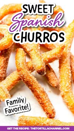 A stack with Spanish churros Frozen Churros, Spanish Churros Recipe, Spanish Churros, Churros Recipe, Spanish Recipes, Dipped In Chocolate, Tapas Recipes, Gluten Intolerance, Breakfast Bars