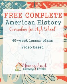 an american history lesson for high school students with the title, free complete american history