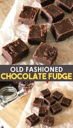 old fashioned chocolate fudge is the perfect treat for any occasion